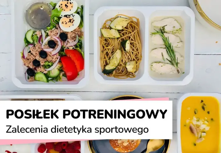 Zdrowe posiłki po treningu: sałatka z tuńczykiem, makaron z cukinią i kurczak w sosie. Idealne, by uzupełnić energię.